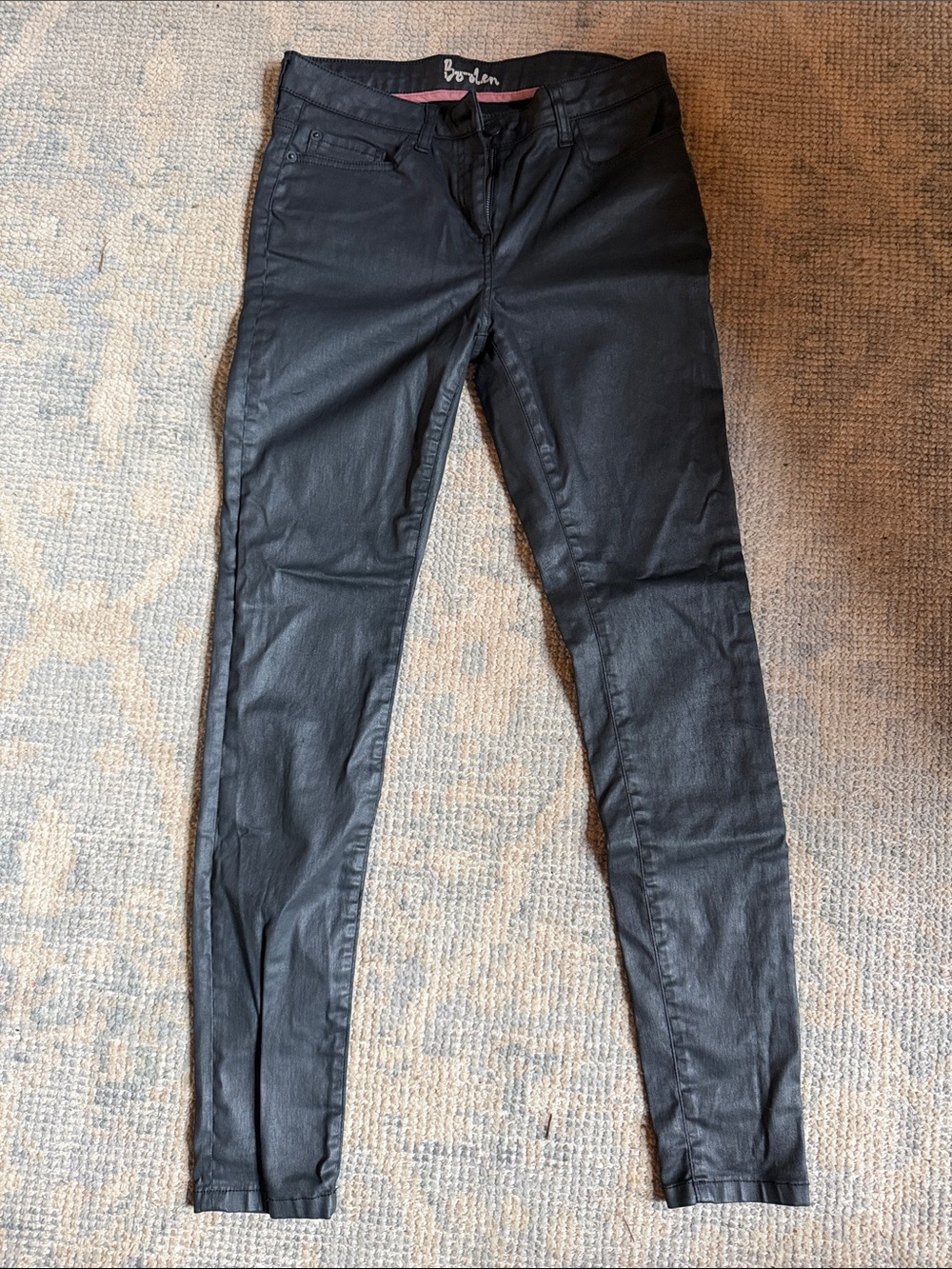 Boden Coated Skinny Jeans - Black